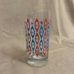 NWT Retro Style KC Tumbler Glass The Bunker Drink Barware Kansas City Original